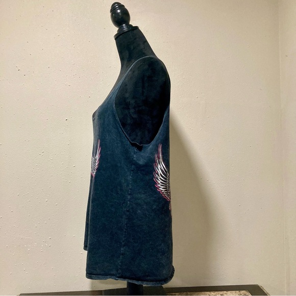 Women's Sturgis 80th 2020 Charcoal and Pink Graphic Tank Top Medium - Picture 6 of 10